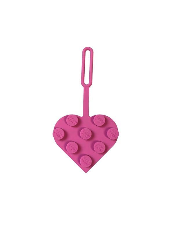 LEGO ICONIC Luggage tag Brick Heart Pink