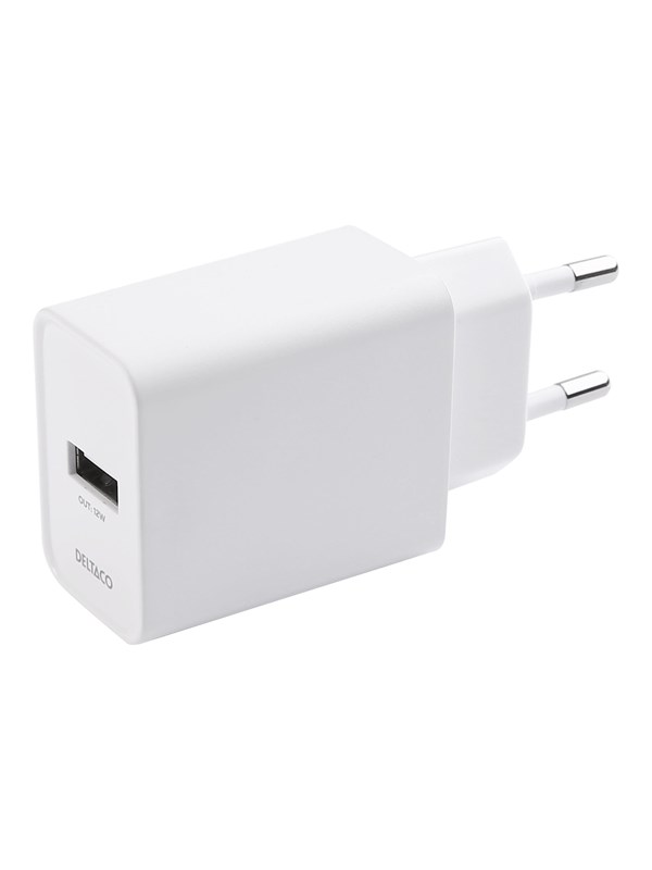 Deltaco power adapter - refill for display - USB - 12 watt pack of 10