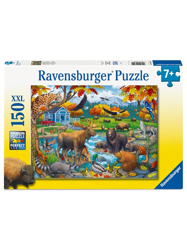 Ravensburger Wildtiere versammeln sich 150p Block