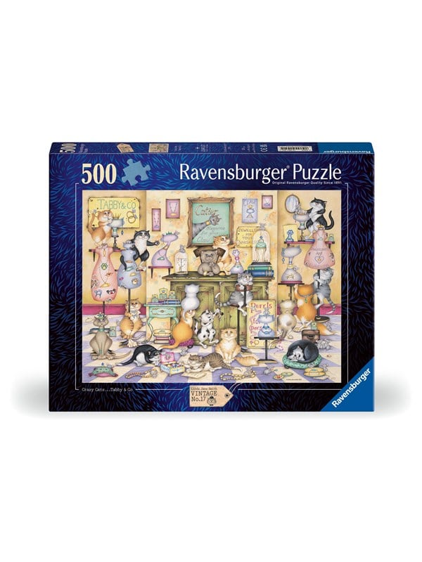 Ravensburger Verrckte Katzen Taby  Co 500p Block