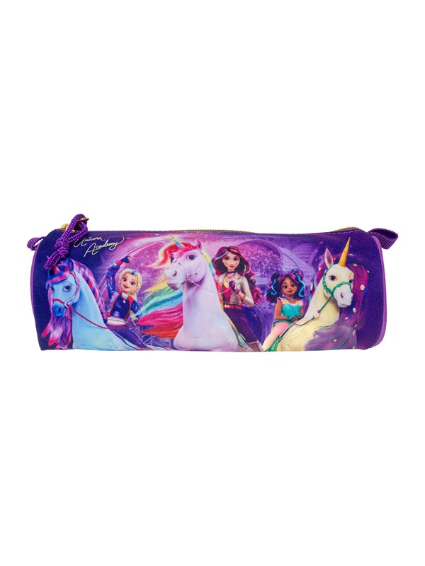 Unicorn Academy Round pencil case 22 x 7 cm