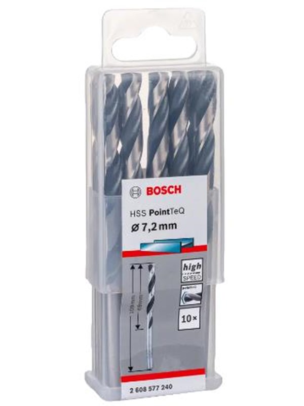 Bosch HSS PointTeQ Drill Bit 72mm 10pcs