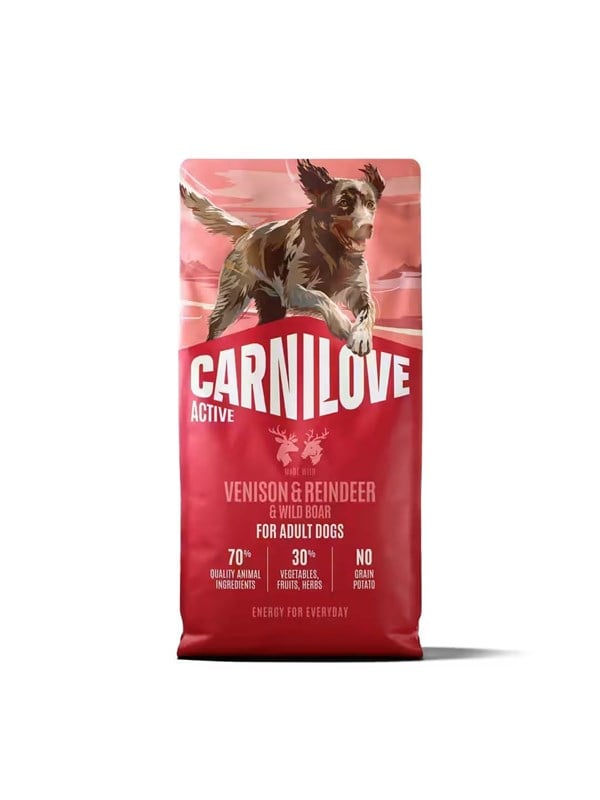 Carnilove Active Venison  Reindeer - Trockenfutter fr Hunde - 12kg