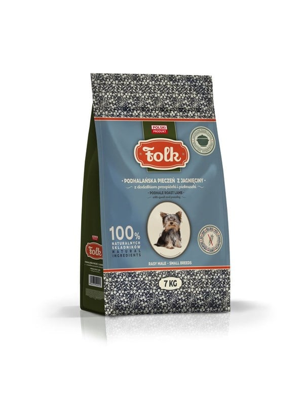 Folk Small breeds Podhale-Lammbraten mit Wachtel und Petersilie - Trockenfutter fr Hunde - 7kg