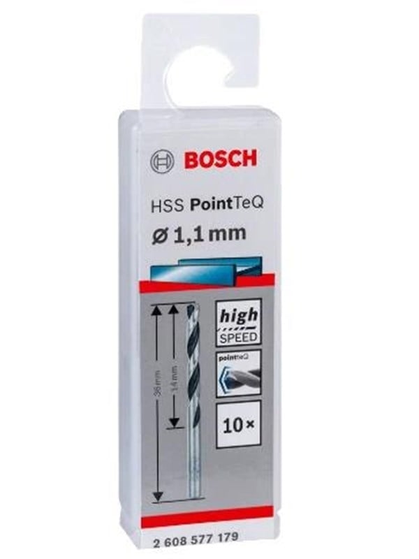 Bosch HSS PointTeQ Drill Bit 11mm 10pcs