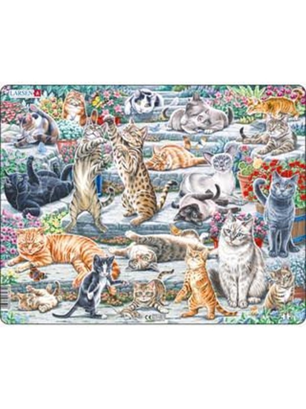 Larsen Puzzles Cute Cats Jigsaw Puzzle  45 pieces Maxi 365 x 285 cm 2D Puzzles
