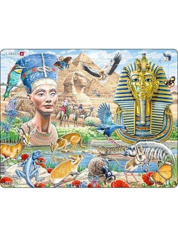 Larsen Puzzles Sphinx and Pyramids Jigsaw Puzzle  85 pieces Maxi 365 x 285 cm 2D Puzzles