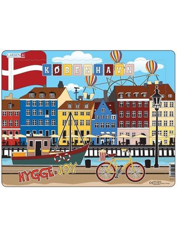 Larsen Puzzles Copenhagen Jigsaw Puzzle  35 pieces Maxi 365 x 285 cm 2D Puzzles