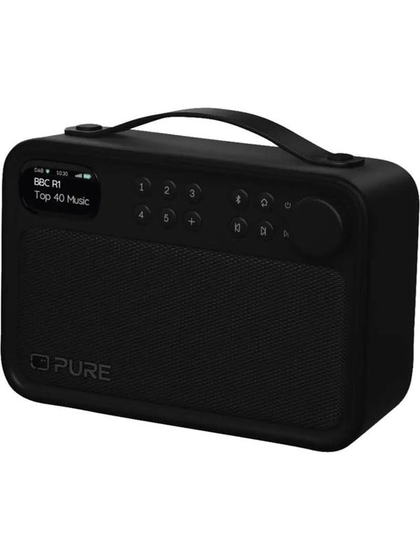 Tragbares Radio PURE Bloom DAB+ FM Bluetooth 10 W IPX5 Schwarz