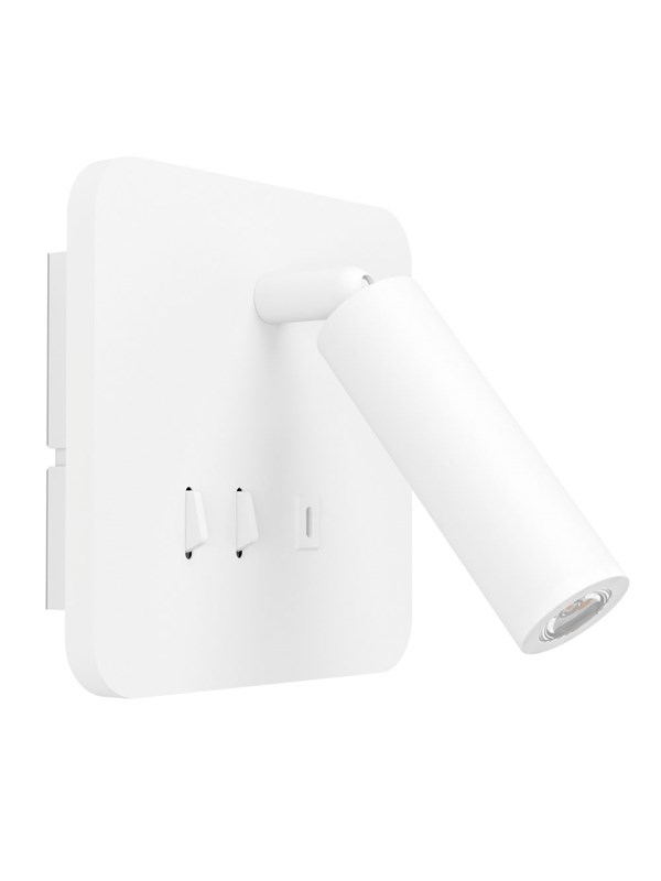 EGLO FANZAROTTA SPOT 4-KANT H145 MABSCHALT USB-C WEISS