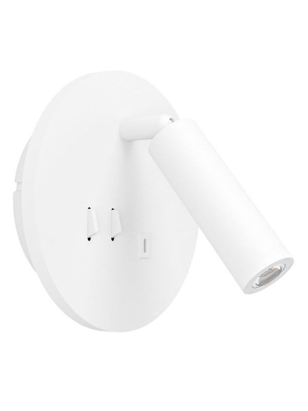 EGLO FANZAROTTA SPOT RUND 145 MABSCHALT USB-C WEISS