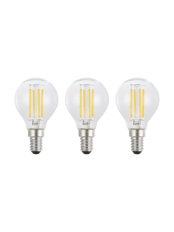 EGLO LED-Lampe E14 P45 KLAR 2700K 470LM 3 STK E14