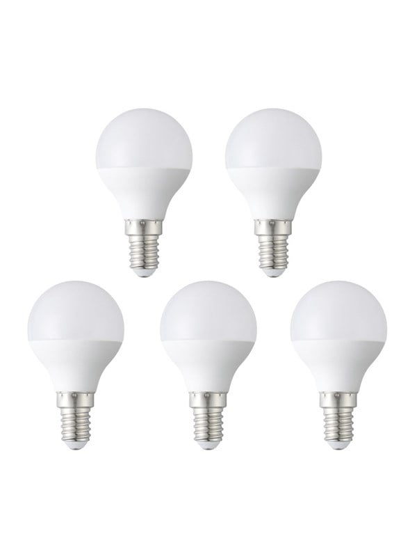 EGLO LED-Lampe E14 P45 OPAL 2700K 470LM 5 STK E14