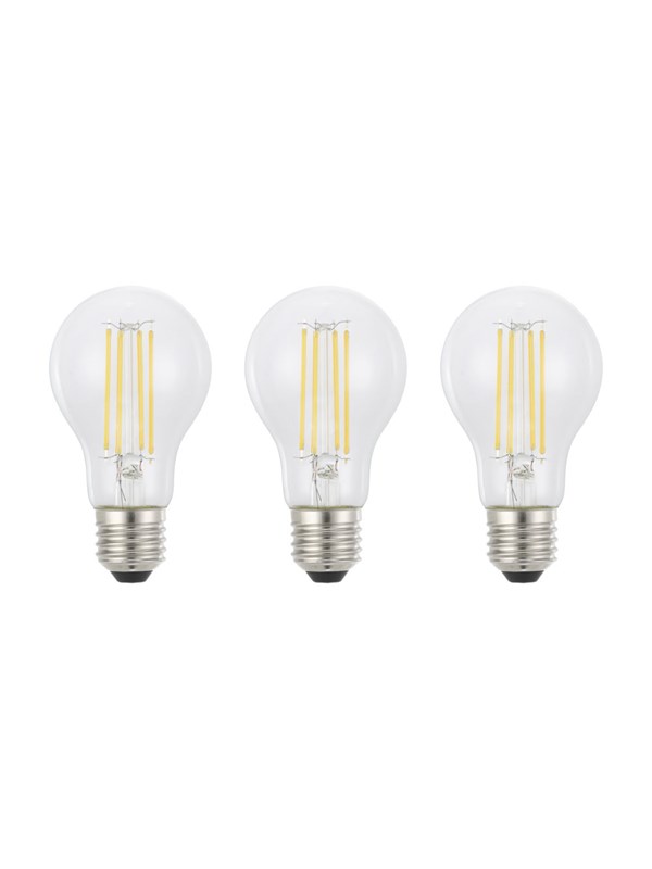 EGLO LED-Lampe E27 A60 Klar 2700K 806LM 3 Stk E27