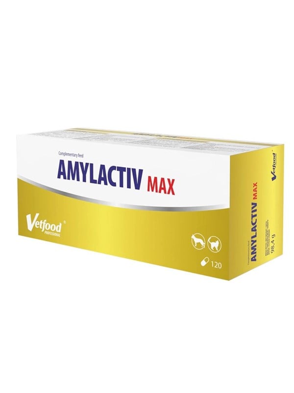 Vetfood Amylactiv Max - Nahrungsergnzungsmittel fr Hunde und Katzen - 120 Stk