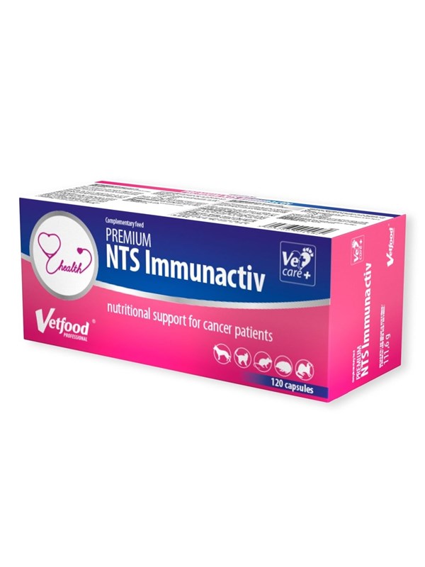 Vetfood Premium NTS Immunactiv - Nahrungsergnzungsmittel fr Hunde und Katzen - 120 Stk