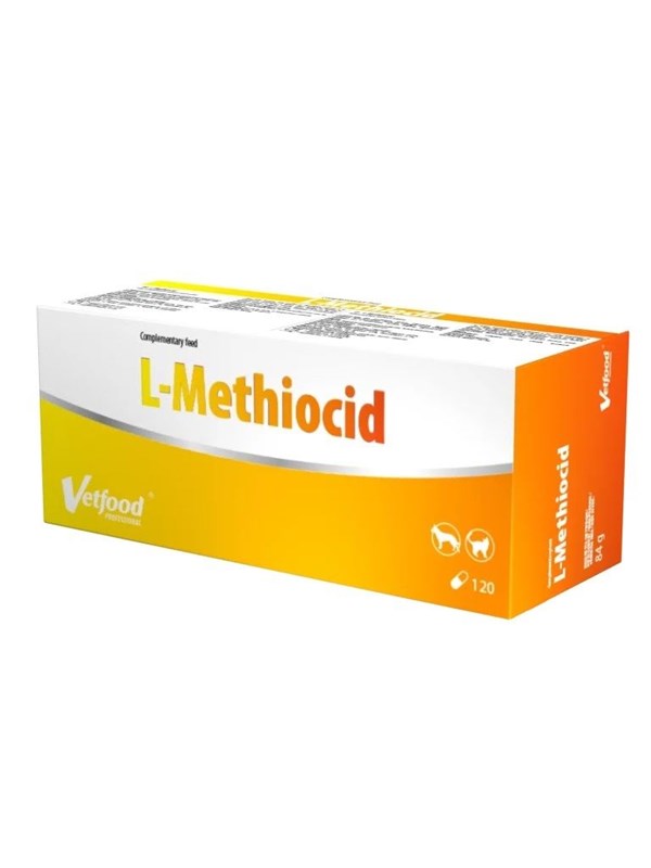 Vetfood L-Methiocid - Nahrungsergnzungsmittel fr Hunde und Katzen - 120 Stk