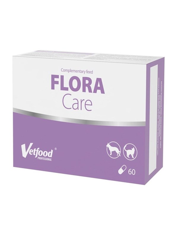 Vetfood Flora Care - Nahrungsergnzungsmittel fr Hunde und Katzen - 60 Stk
