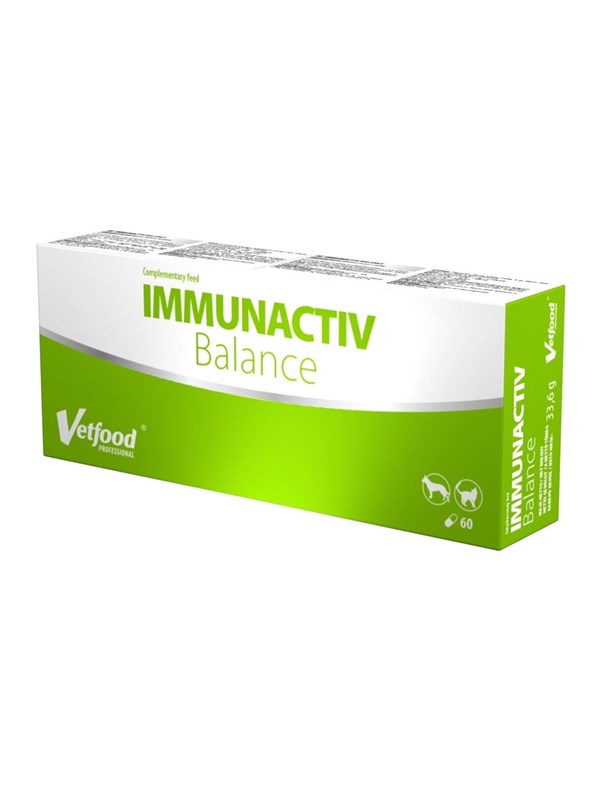Vetfood Immunactiv Balance - Nahrungsergnzungsmittel fr Hunde und Katzen - 60 Stk