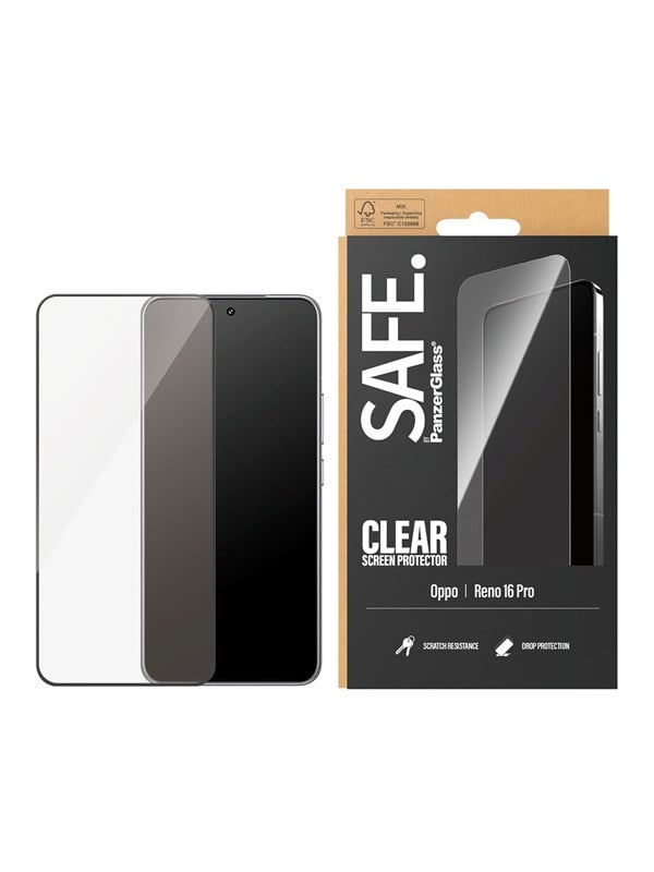 SAFE by PanzerGlass Screen Protector oppo Reno 16 Pro  Ultra-Wide Fit