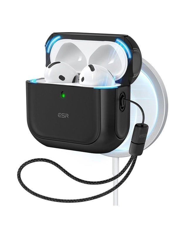 ESR Orbit Halolock MagSafe case for Apple AirPods 4 - black