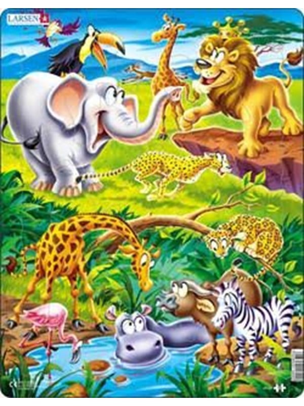 Larsen Puzzles Safari Puzzle  18 pieces Maxi 365 x 285 cm 2D Puzzles