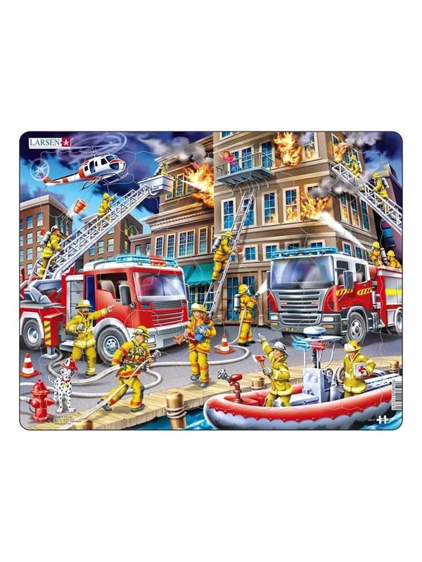Larsen Puzzles Fire Emergency Jigsaw Puzzle  45 pieces Maxi 365 x 285 cm 2D Puzzles