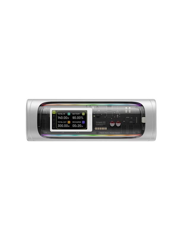 SHARGE Shargeek 300 X3 140W Power Bank - Grey - 24000 mAh