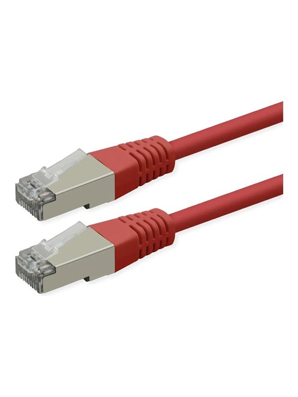 Roline patch cable - 15 m - red pantone 199C - Rot - Bild 3
