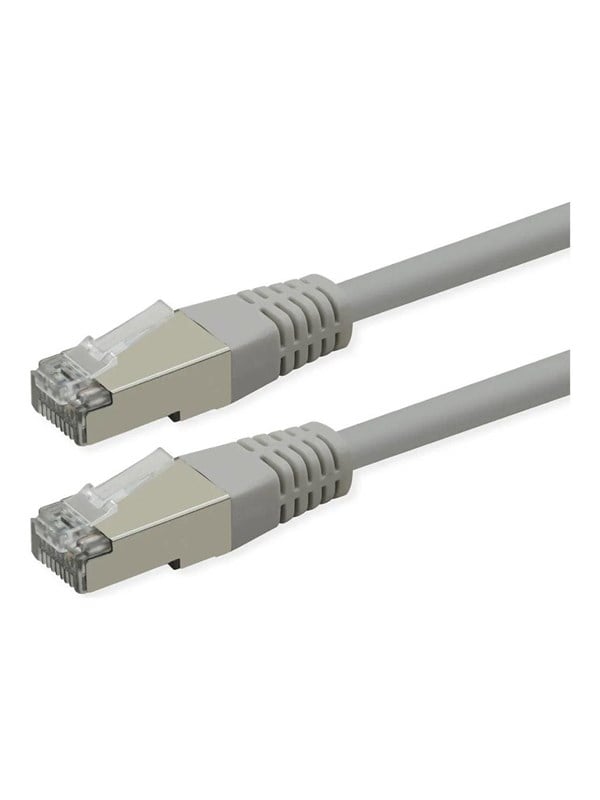 Roline patch cable - 10 m - grey RAL 7035 - Grau