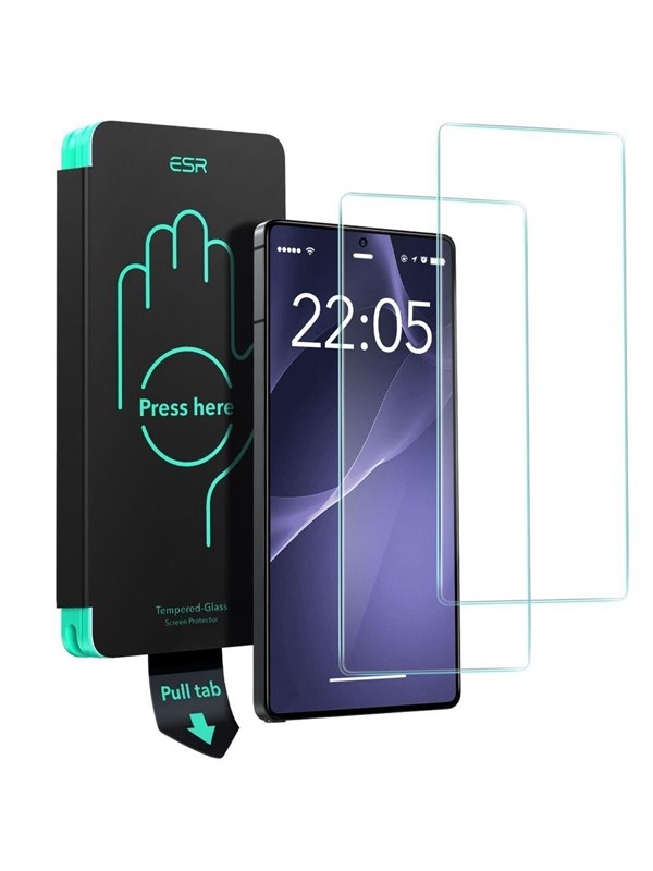 ESR Tempered Glass 2-pack for Samsung Galaxy S25 Ultra - transparent
