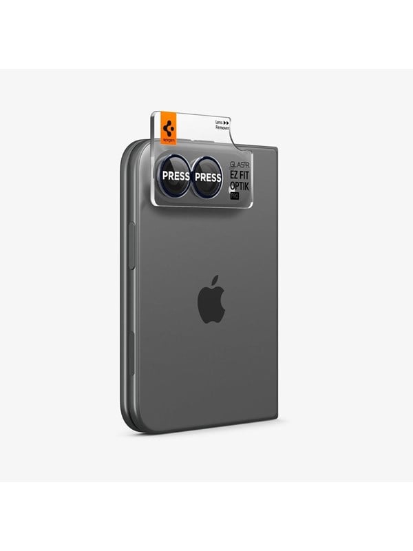 Spigen Glass tR EZ Fit Optik Pro 2 Pack - Black - iPhone Duo