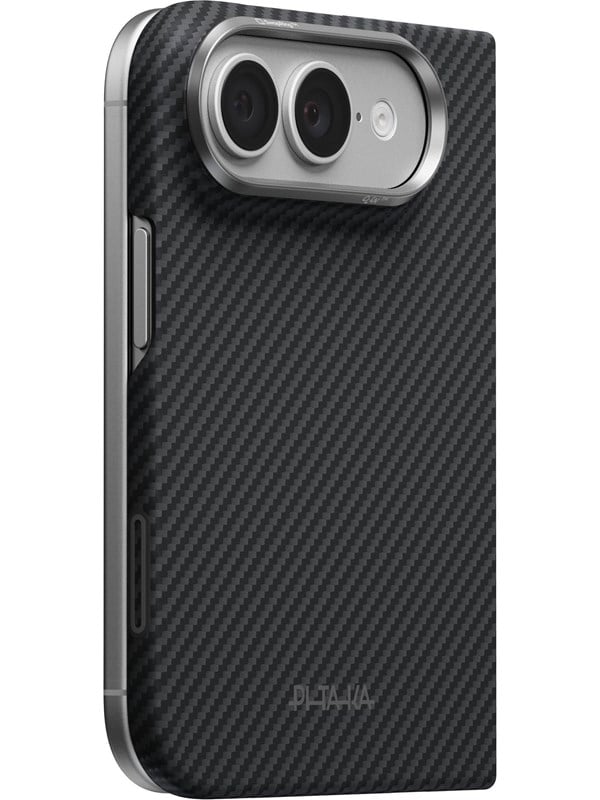 PITAKA Edge Case Back Cover - BlackGrey Twill - iPhone Duo