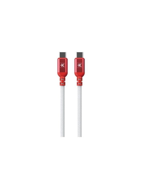 SKross Link Cable 150cm 100W USB-C to USB-C Braided cable - White