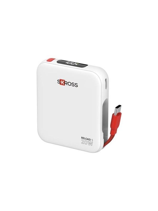 SKross Reload 5 Power Bank Mini 5K PD20W USB-C-in  USB-C - White - 5000 mAh