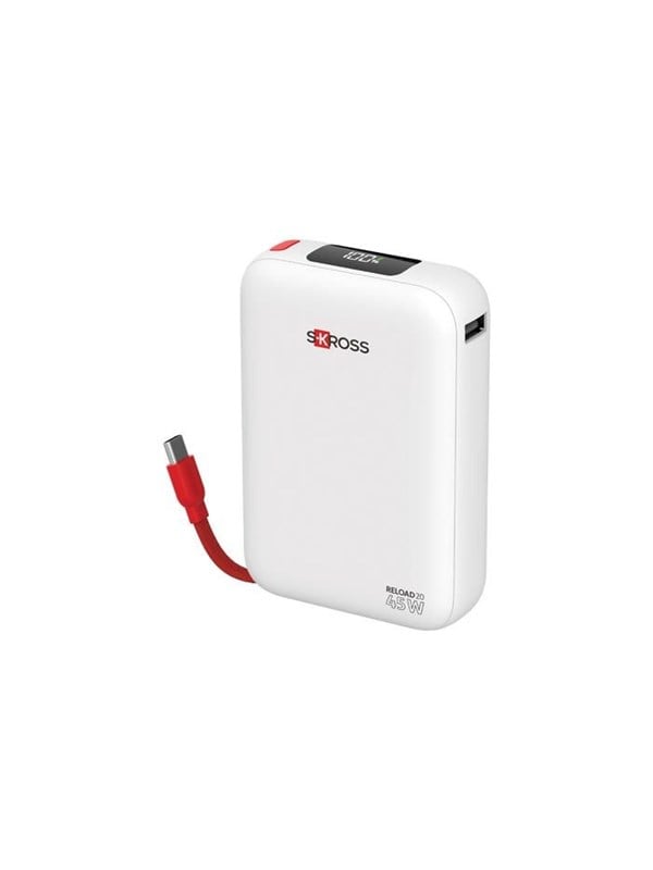 SKross Reload 20 Power Bank Compact 20K USB-C-in  USB-C  USB-A PD45W - 10000 mAh