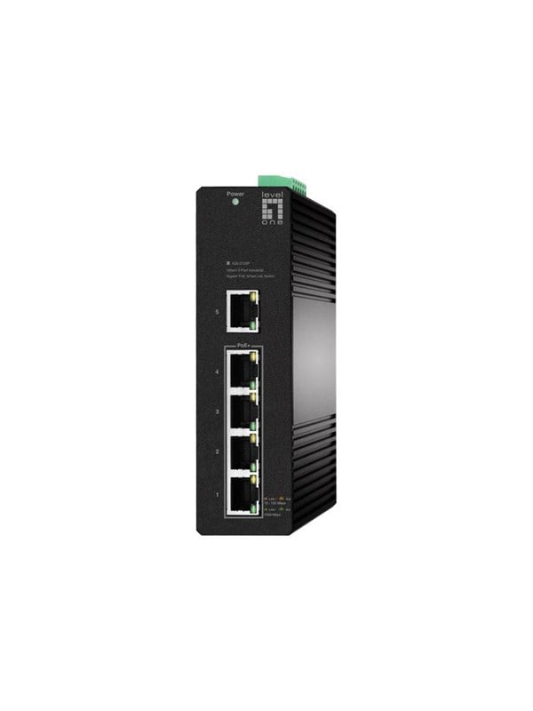 LevelOne Hilbert IGS-2105P - switch - industrial lite 8023afat -40 to 75C - 5 ports - smart