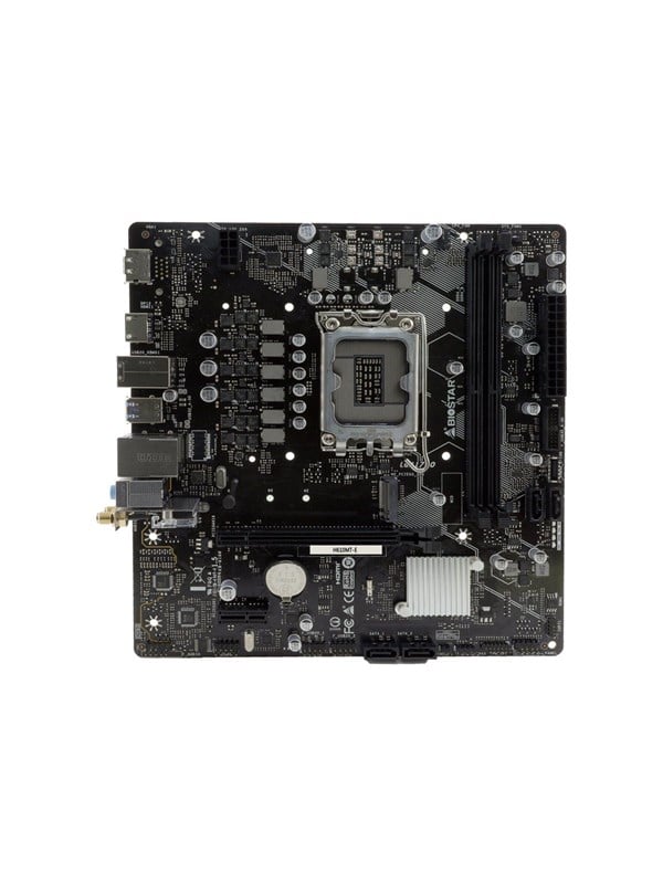 BIOSTAR H610MT-E - motherboard - micro ATX - LGA1700 Socket - H610 Mainboard - Intel H610 - Intel LGA1700 - DDR4 RAM - Micro-ATX