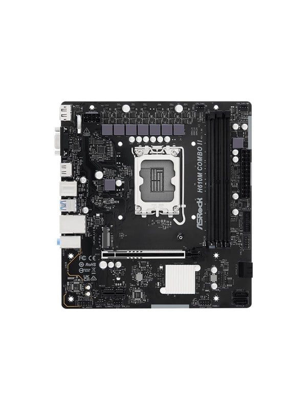 ASRock H610M COMBO II - motherboard - micro ATX - LGA1700 Socket - H610 Mainboard - Intel H610 - Intel LGA1700 - DDR5 RAM - Micro-ATX
