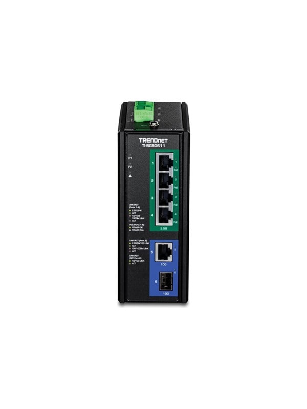 TRENDnet TI-BG50611 - Version v10R - switch - industrial - 6 ports