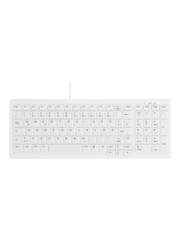 Cherry Contour Active Key MedicalKey ClassicClean AK-C7000 - keyboard - medical hygienic design compact - German - white Input Device - Tastatur - Deutsch - Weiss