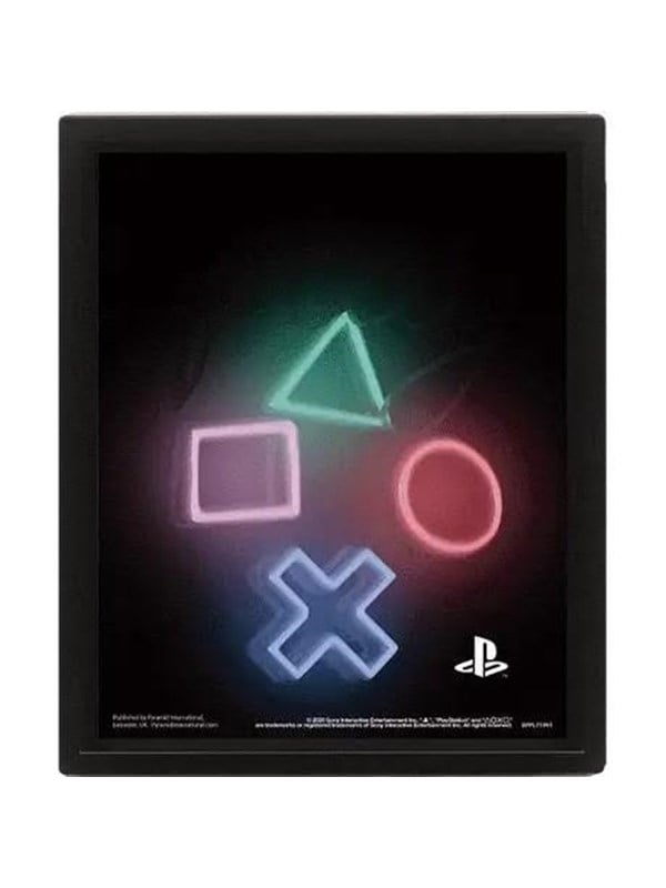 Pyramid - Wall Art - Playstation Play 3D Framed 20x26 - Plakat