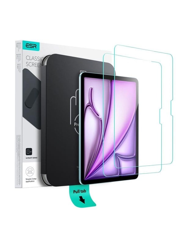 ESR UltraFit Tempered Glass 2-pack for iPad Air 11 202420252026