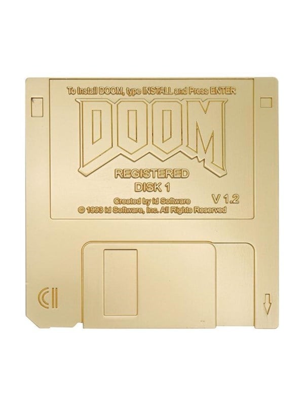 FaNaTtik - DOOM - Floppy Disk Limited Edition Imitation Gold Replica