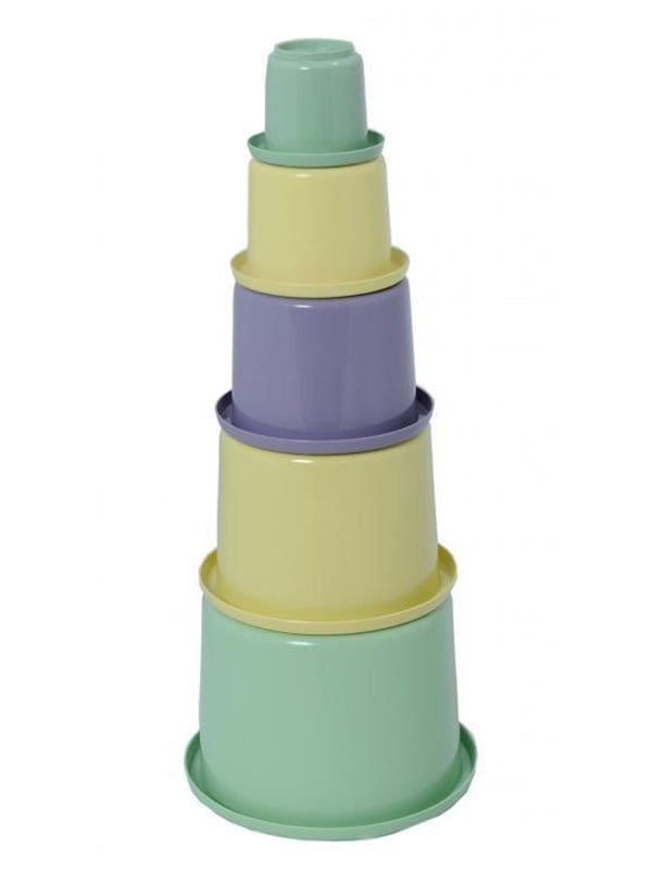 Plasto Im Green stacking tower 5 pieces  with price tag