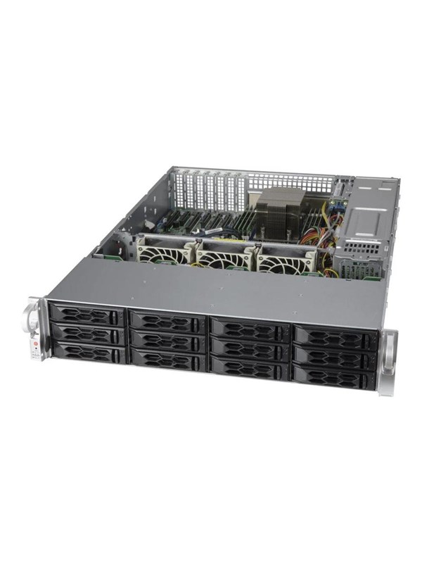 Supermicro CSE LA26AC12-R1K03LP1 - Gehuse - Server Rack - Schwarz