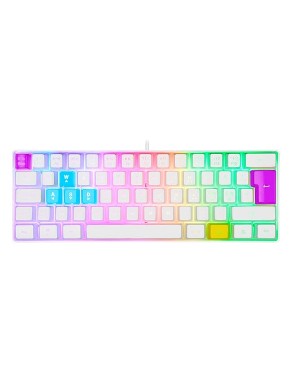 EXE IMP COLOR POP MINI KEYBOARD WHITE - Gaming Tastatur TKL - 65 - Weiss