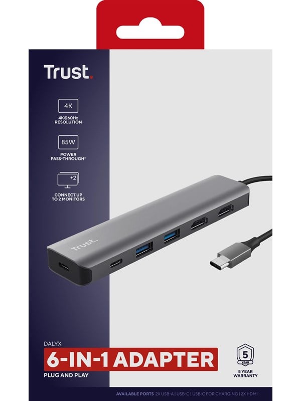 Trust DALYX 6IN1 USB-C ADAPTER