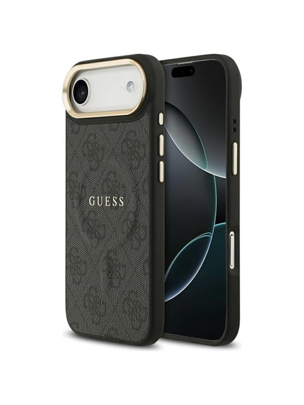 GUESS 4G PU Classic Logo MagSafe case for iPhone Air - black
