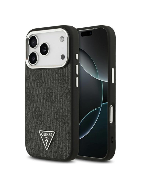 GUESS 4G Triangle Logo MagSafe case for iPhone 17 Pro - black